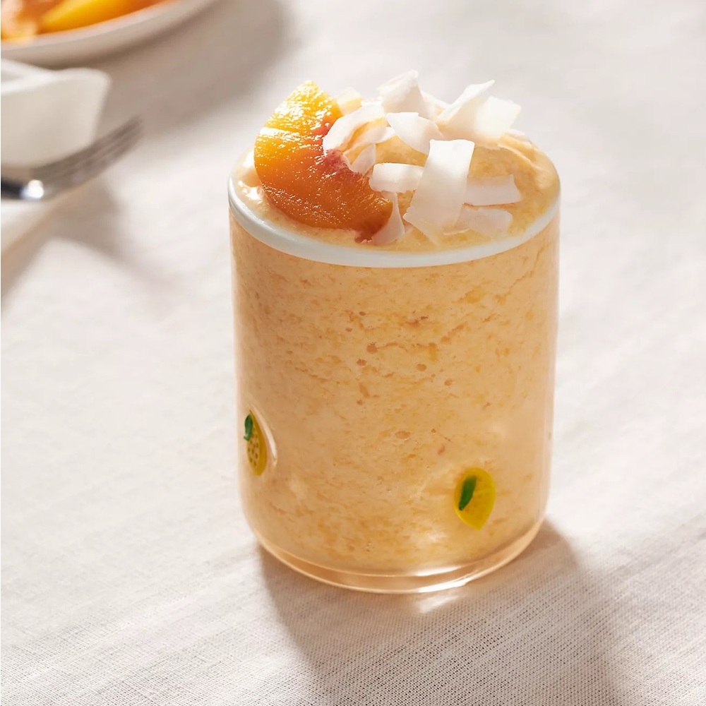 Anthropologie lemon icon juice glass